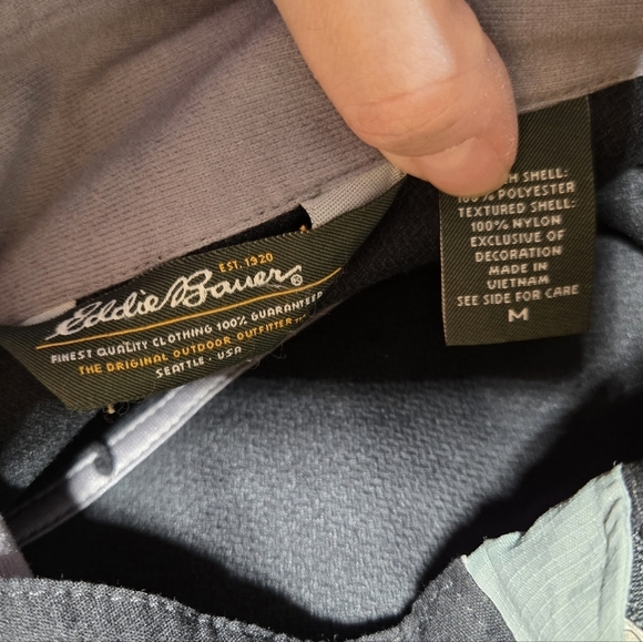 Eddie Bauer Full Zip Black Jacket Men's Size Medium - Picture 7 of 7